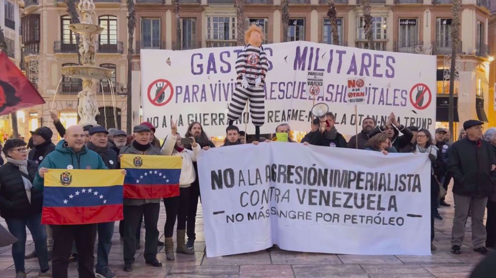 Malaga protests US military intervention in Venezuela, expressed support for Maduro