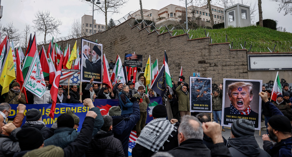 Anti-US protest held in Istanbul amid US-Iran tensions