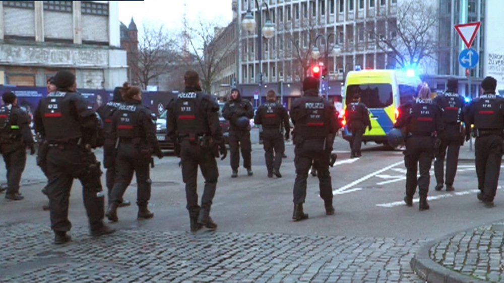 Arrests at Palestine demonstration in Frankfurt