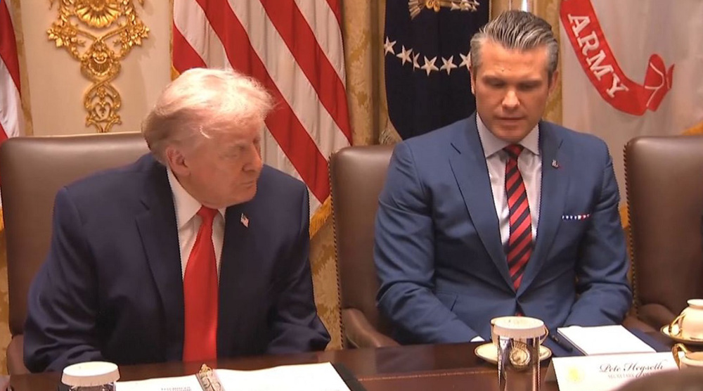 Trump says navy near Iran because they ‘have to float someplace’