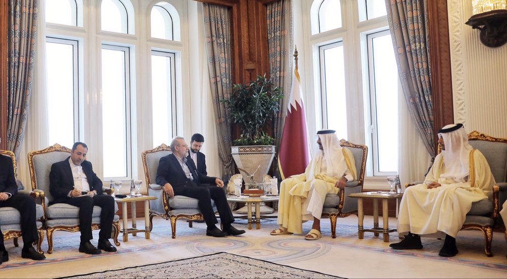 La rencontre entre Ali Larijani et l’émir du Qatar 