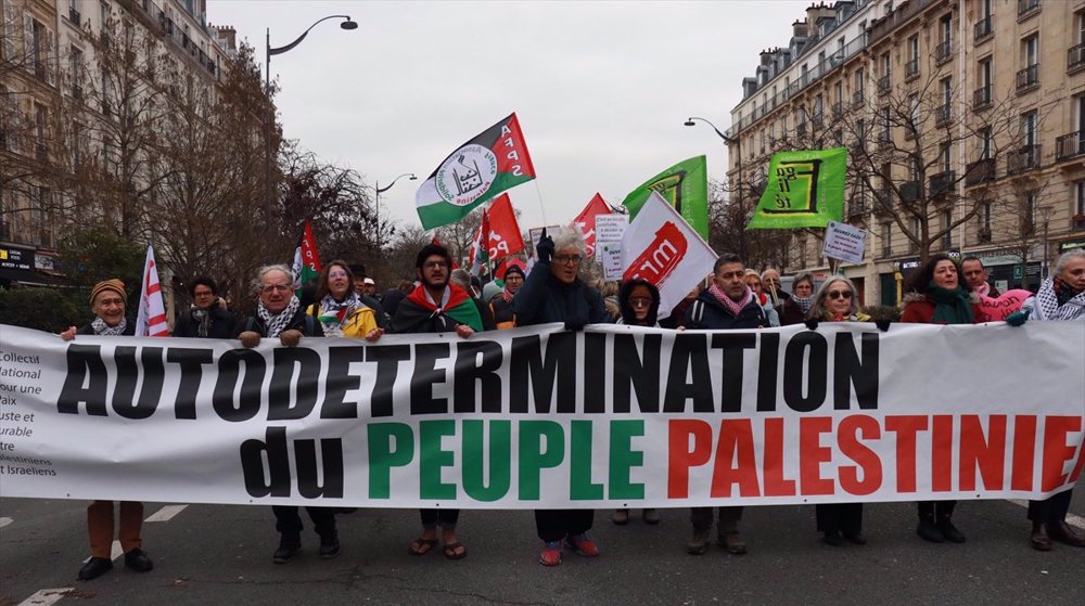 Paris: les manifestants réclament la levée du blocus à Gaza