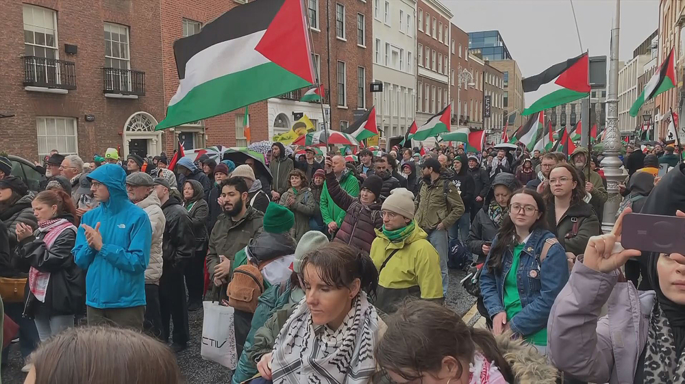 Dublin rally condemns Western-backed genocide in Gaza