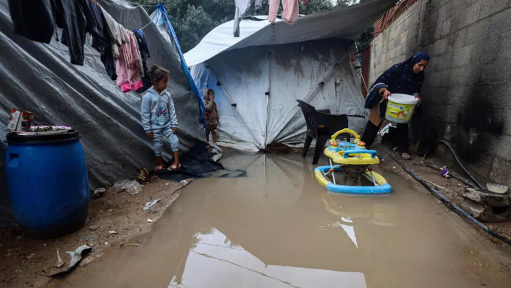 Une nouvelle vague de pluies diluviennes a frappé Gaza en plein ramadan