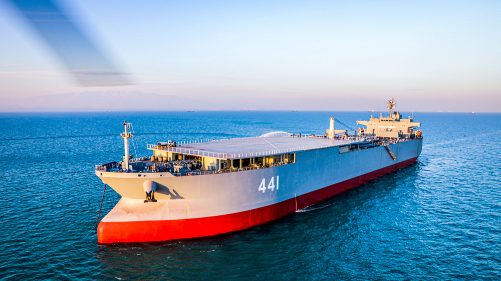 Une unité navale iranienne rentre dans les eaux territoriales du pays