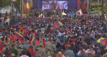 Thousands rally in Caracas a month after US forces captured Maduro, his wife 