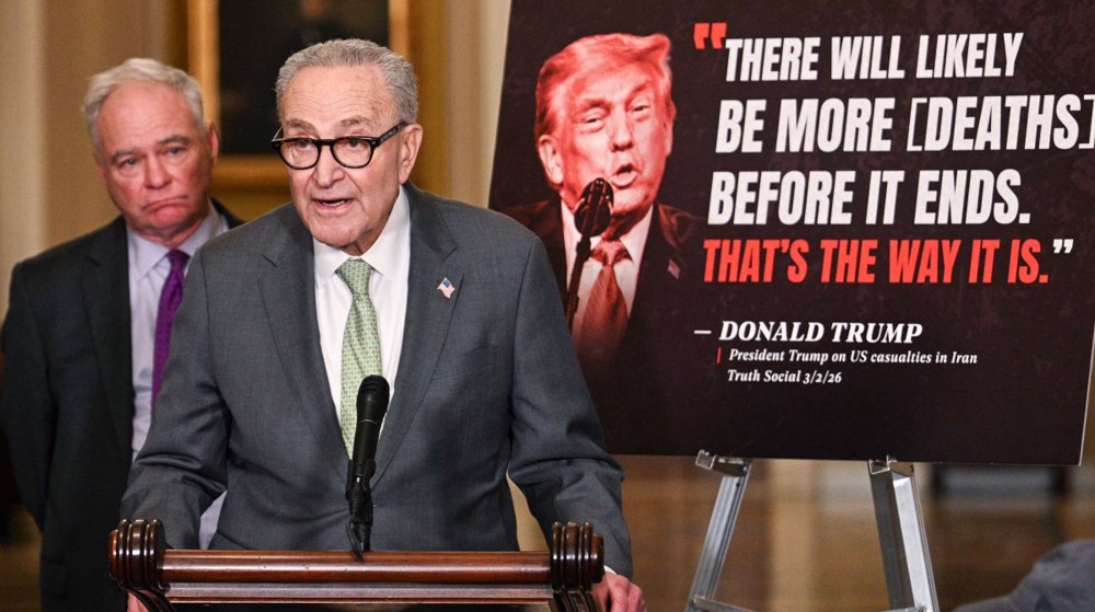 Schumer: 'Manic' Trump caused West Asia chaos, has 'zero' war plan
