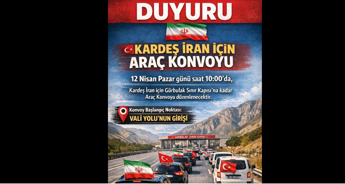 Hundreds of Turkish citizens in 500-vehicle convoy head to Iran border
