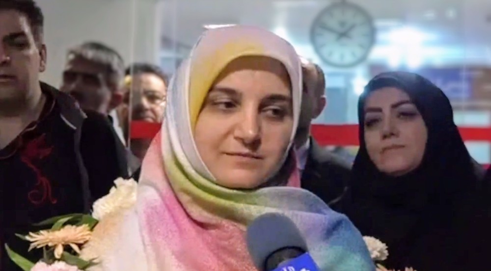 Mahdieh Esfandiari, une militante pro-palestinienne, est retournée en Iran