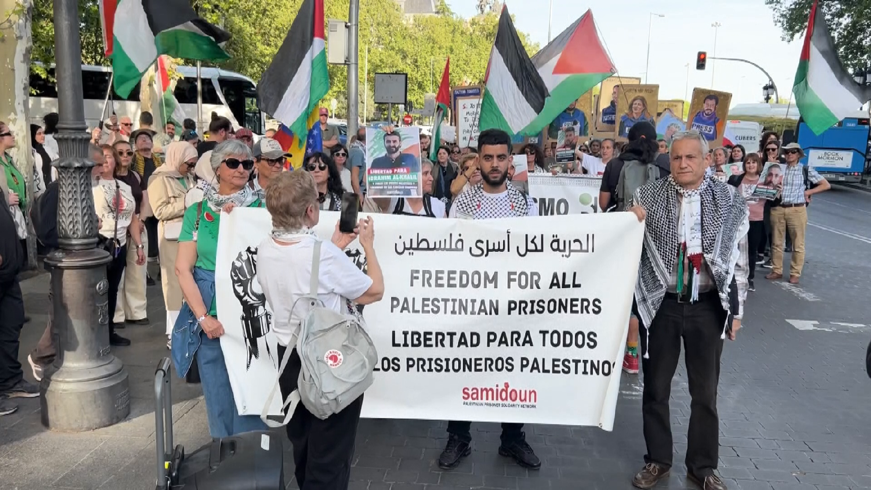 Protesters in Madrid slam controversial Israeli prison policy 