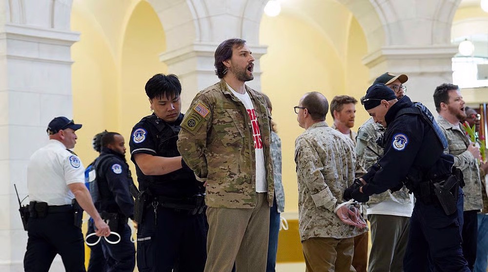 US Capitol Police arrest dozens of military veterans protesting Trump’s war on Iran