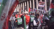 Rally held in Paris to condemn attacks on Iran, Lebanon
