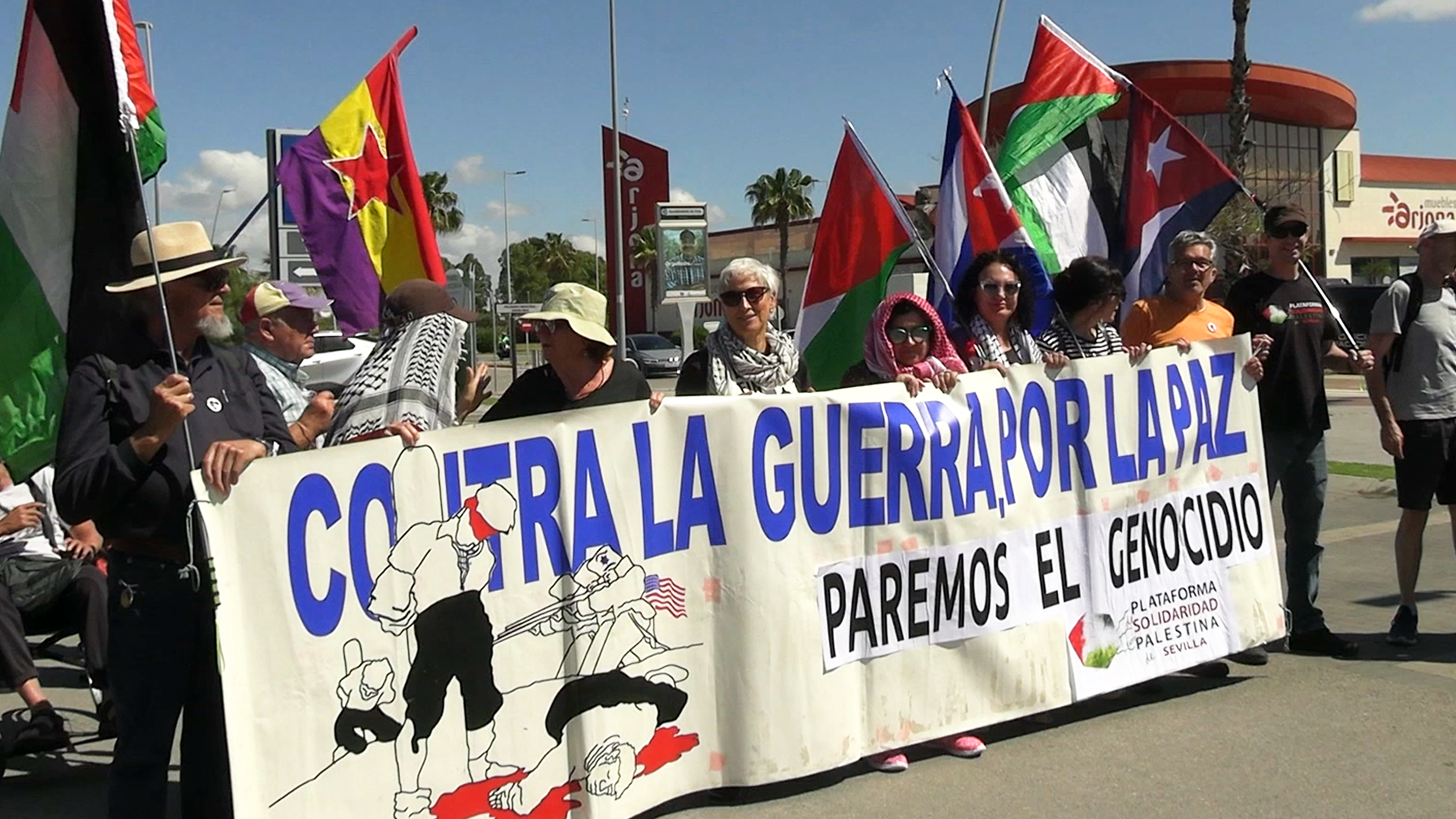 Activists in Spain’s Rota protest use of military bases in West Asia conflicts