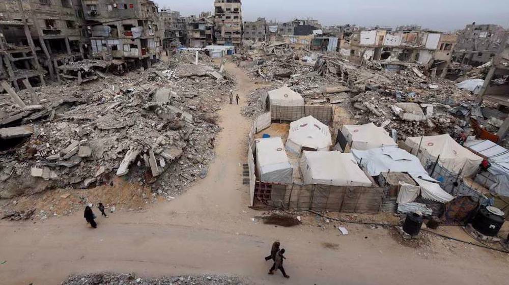 Palestinians in Gaza use war rubble to repair streets: Report 