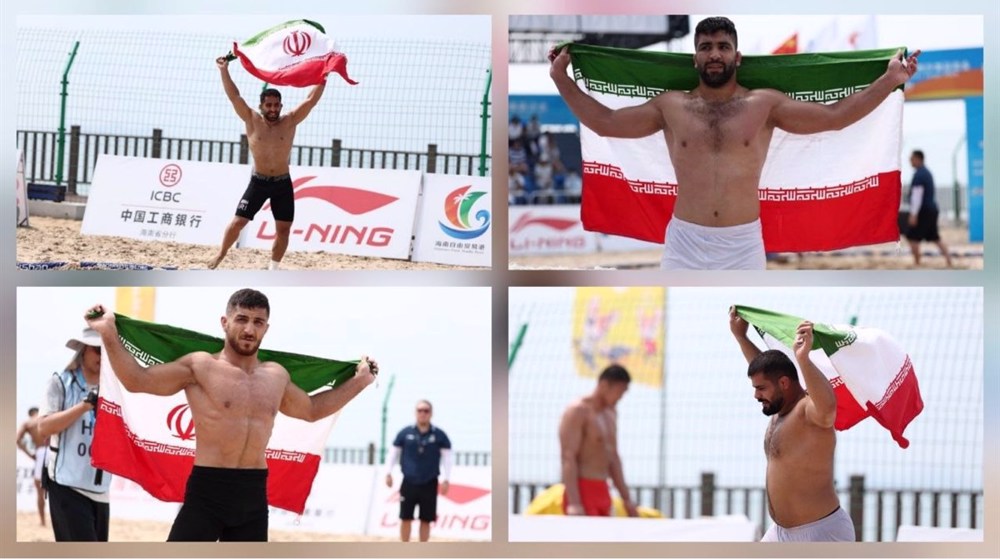 Perfect four: Iranian beach wrestling quartet sweeps gold in 2026 Sanya