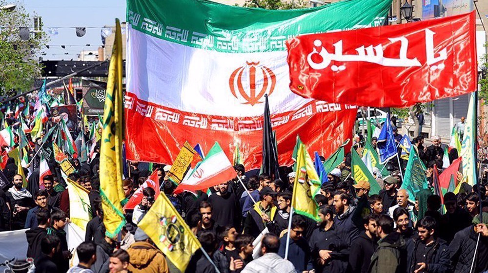 Iranians rally to mark 40th day since martyrdom of Leader, top commanders, Minab children