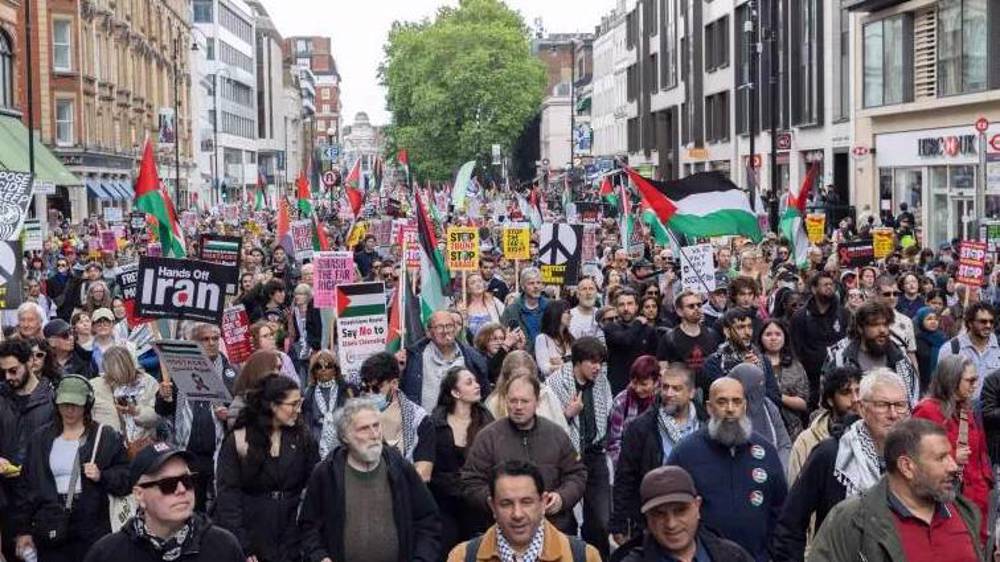 Thousands march in London for Palestine on Nakba Day amid heavy police presence