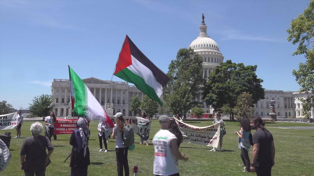 Nakba Day rally at Capitol demands end to complicity with Zionism 