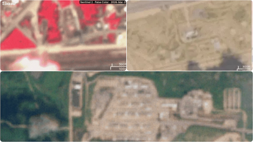 Satellite images reveal damage to Israeli military bases in Iran’s strikes