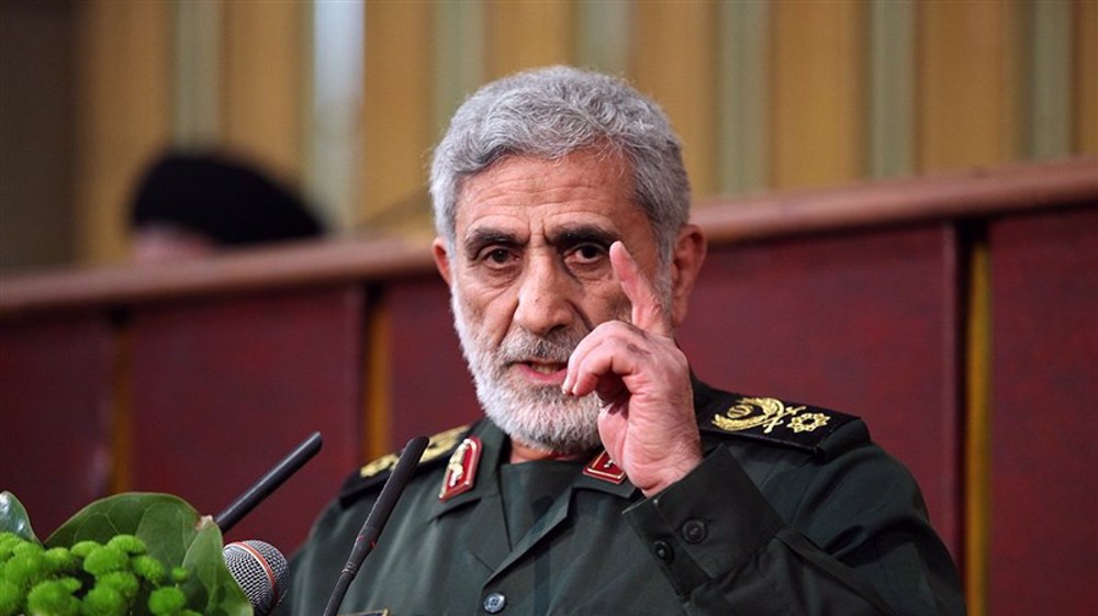 Palestinian resistance will lead to liberation of al-Qud: IRGC Quds Force chief