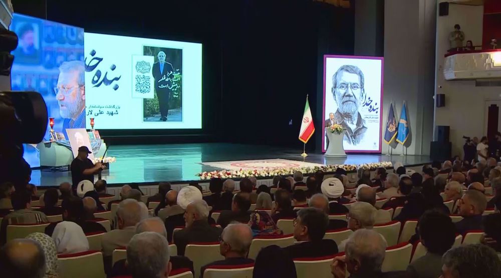 Tehran memorial honors martyred security chief Ali Larijani