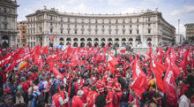Italians take to streets again over low wages, welfare cuts, and high military spending