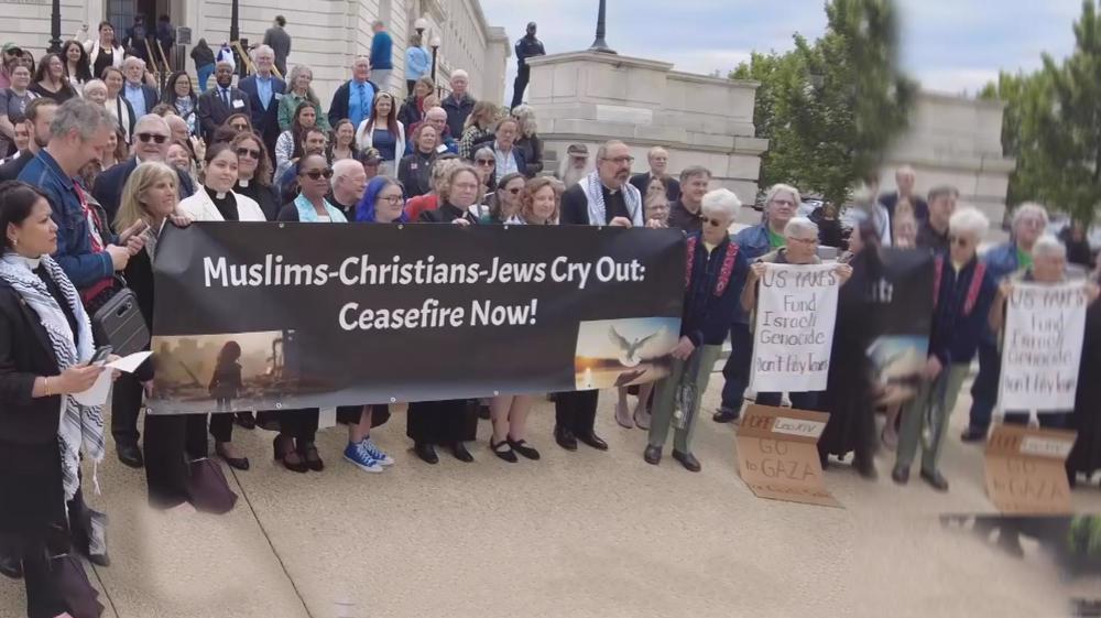  Protesters in Washington, DC slam Israel's persecution of Christians