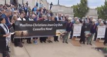  Protesters in Washington DC slam Israel's persecution of Christians