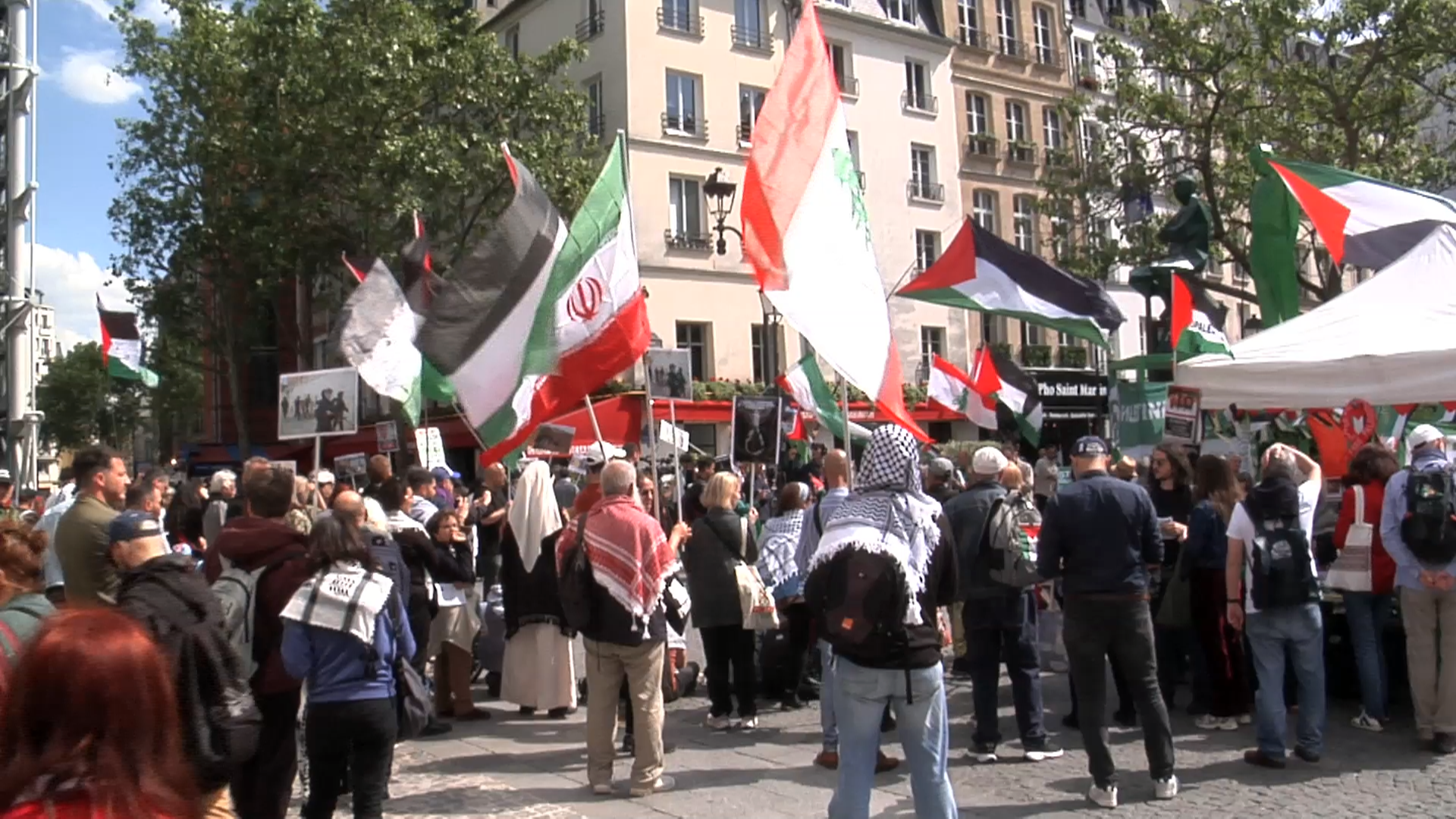 Paris protests demand sanctions against Israel 