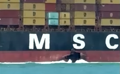 IRGC Navy strikes US-Israeli cargo ship MSC Sariska in retaliatory attack