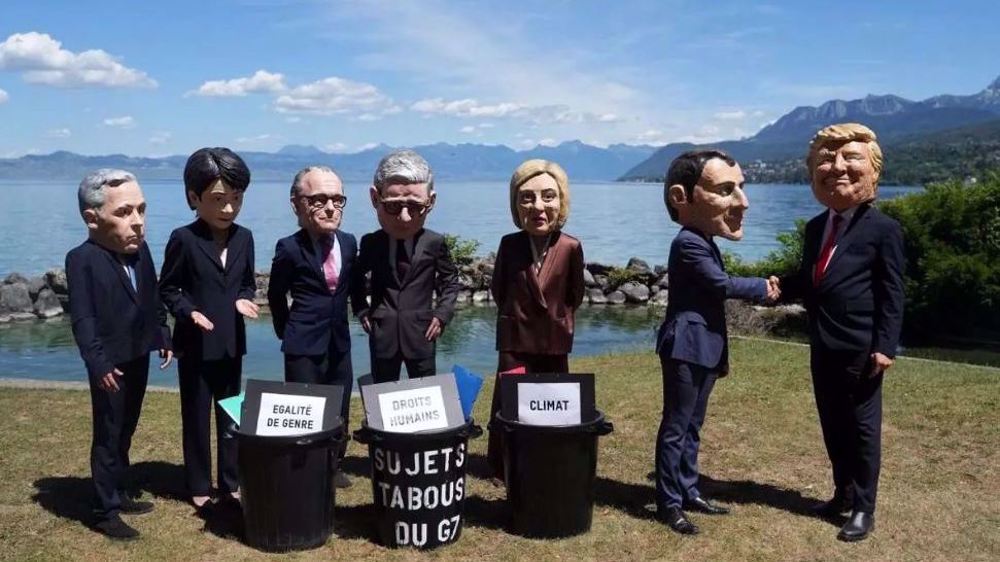 G7 : Macron critiqué pour être aligné sur les exigences américaines