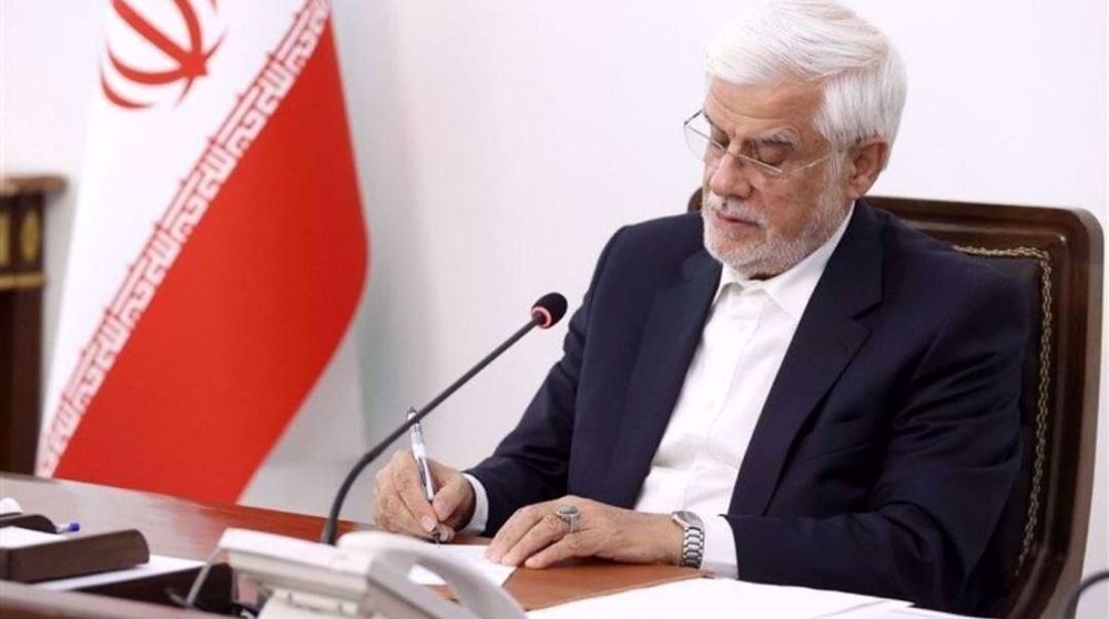 'A new beginning for Iran's great leap': VP Aref congratulates Leader on MoU