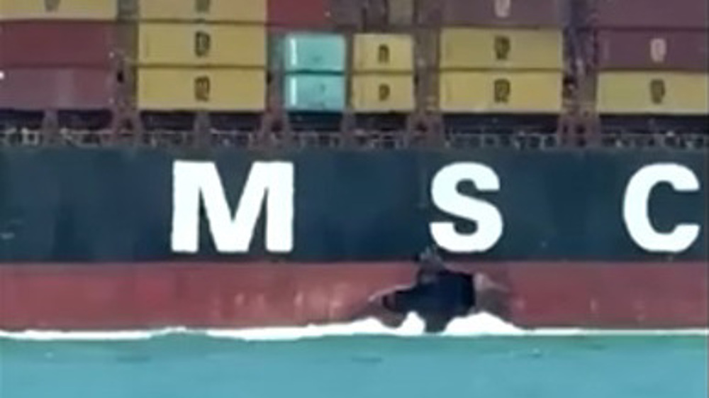 La marine du CGRI frappe le cargo américano-israélien MSC Sariska