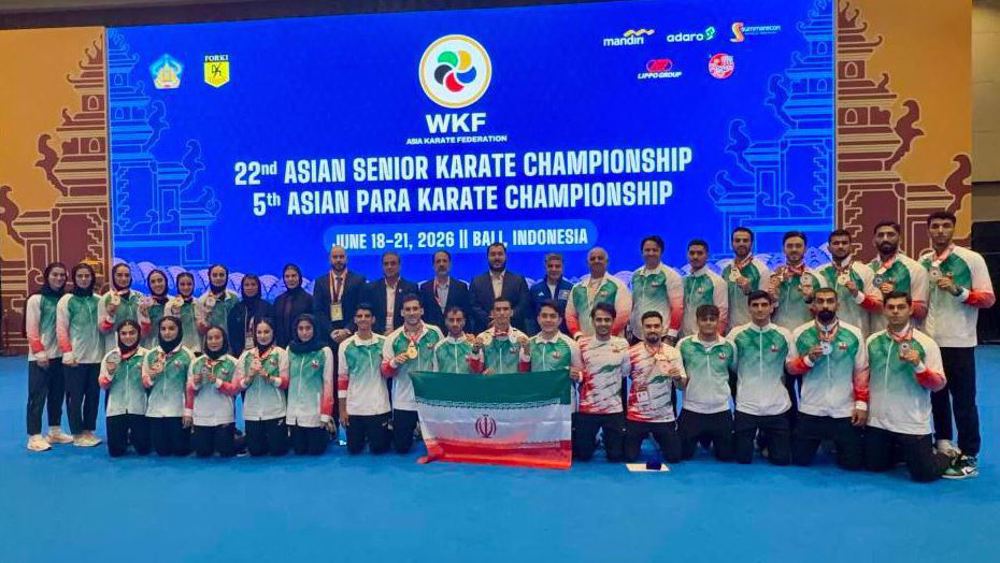 Iran women strike gold as karate team finishes runner-up at Asian championships