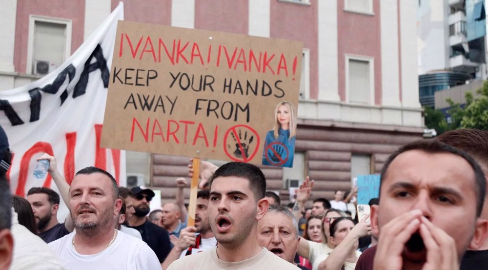 Protests erupt in Albania over resort project linked to Trump family