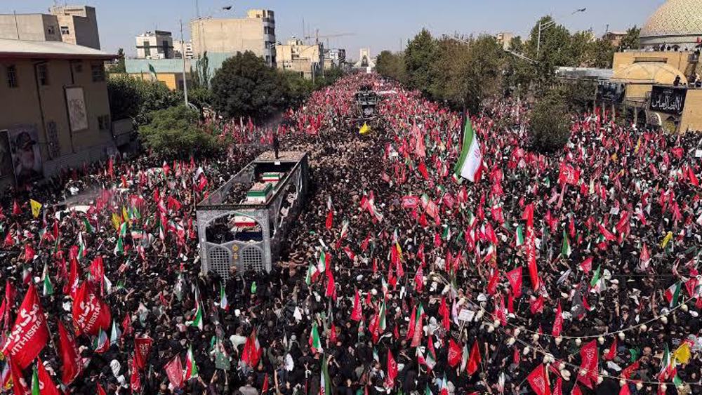 Massive Tehran funeral of martyred leader signals public support and defiance 