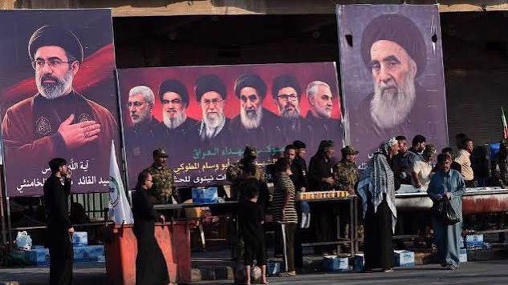 L'avion transportant la dépouille du Leader martyr a atterri à l'aéroport de Najaf en Irak