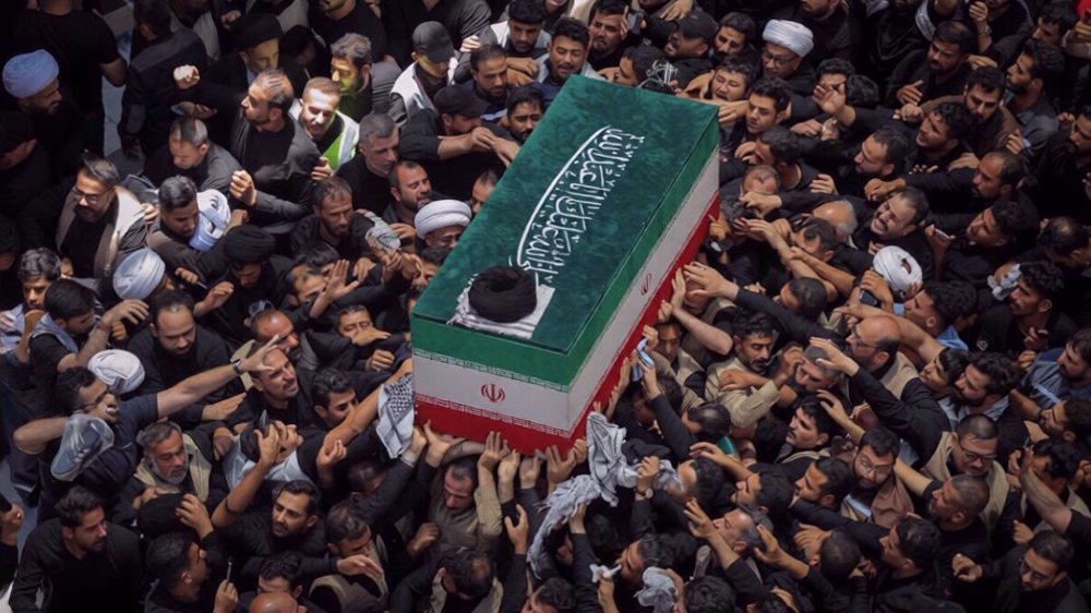 Massive Iraq funeral was a call for vengeance for martyred Leader: Qalibaf