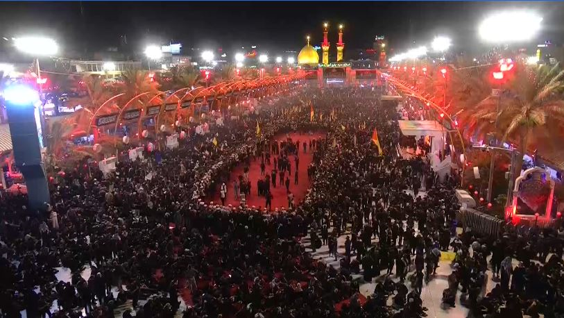 Millions of mourners gather in Karbala for funeral of martyred leader 