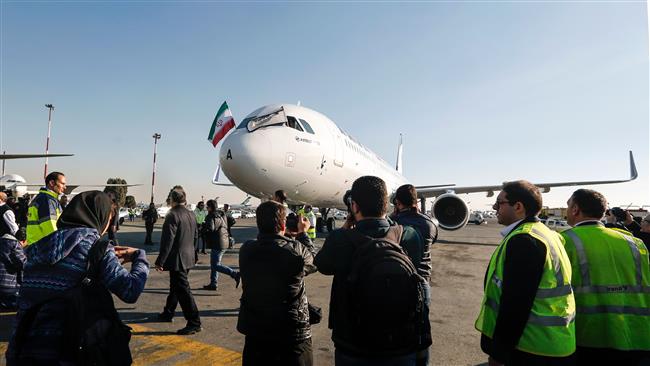 ‘Historic Day’ as Iran’s first Airbus jet flies in 
