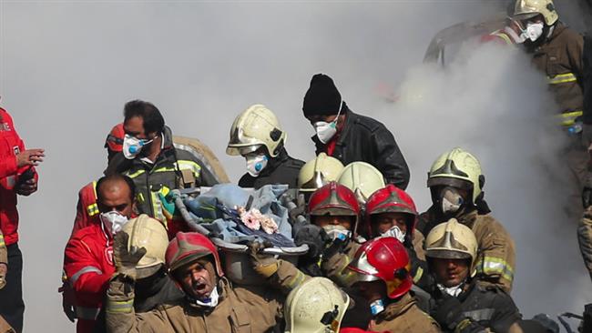 More bodies pulled from Tehran high-rise collapse