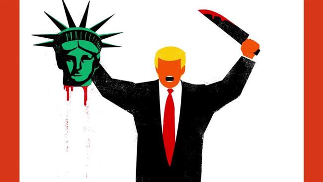 Der Spiegel portrays Trump as Daesh terrorist