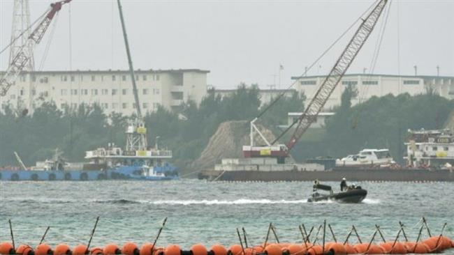 Okinawans disrupt construction of US base