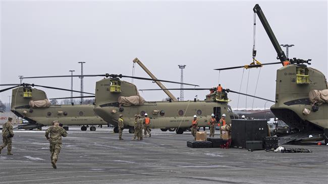 US helicopters arrive in Germany to boost NATO 
