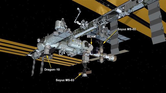Russian cargo ship docks at space station