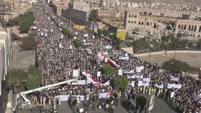 Yemenis rally against Saudi Arabia’s atrocities