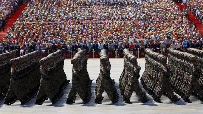 'China defense budget rise reaction to US spending'