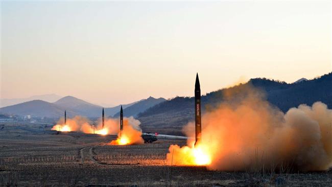 ‘N Korea missile test response to US drills’