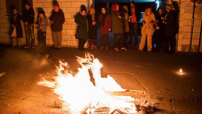 Iranians celebrating Festival of Fire