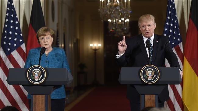 Trump, Merkel meet in Washington